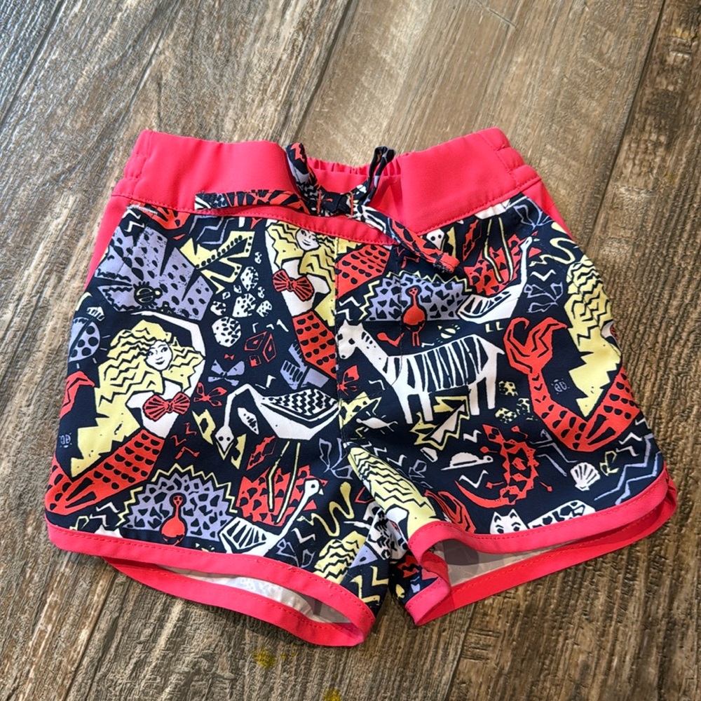 Columbia Girls Mermaid Swim Board Shorts 2t